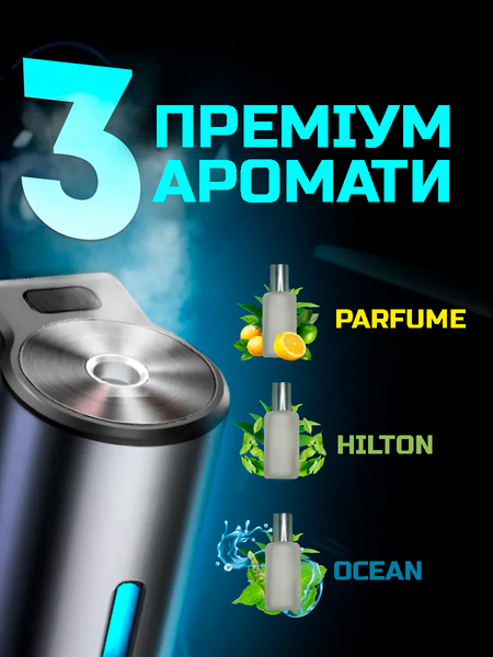 Автомобильный ароматизатор Intelligent Car Aroma, перезаряжаемый, USB, 3 аромата в комплекте 1000191 фото
